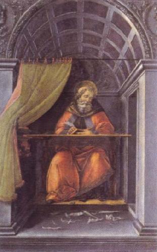 Sandro Botticelli st.augustine in the cell
